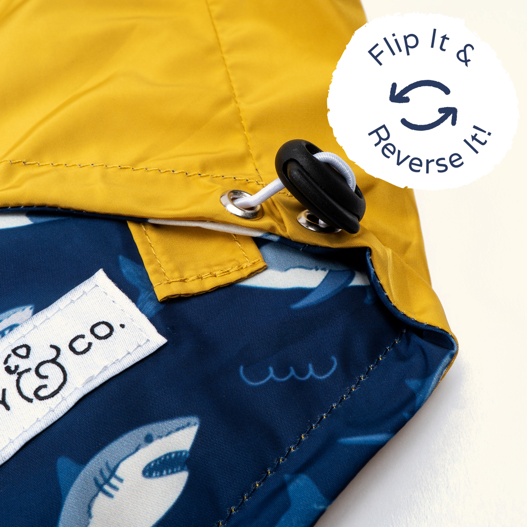 Shark Attack Reversible Raincoat