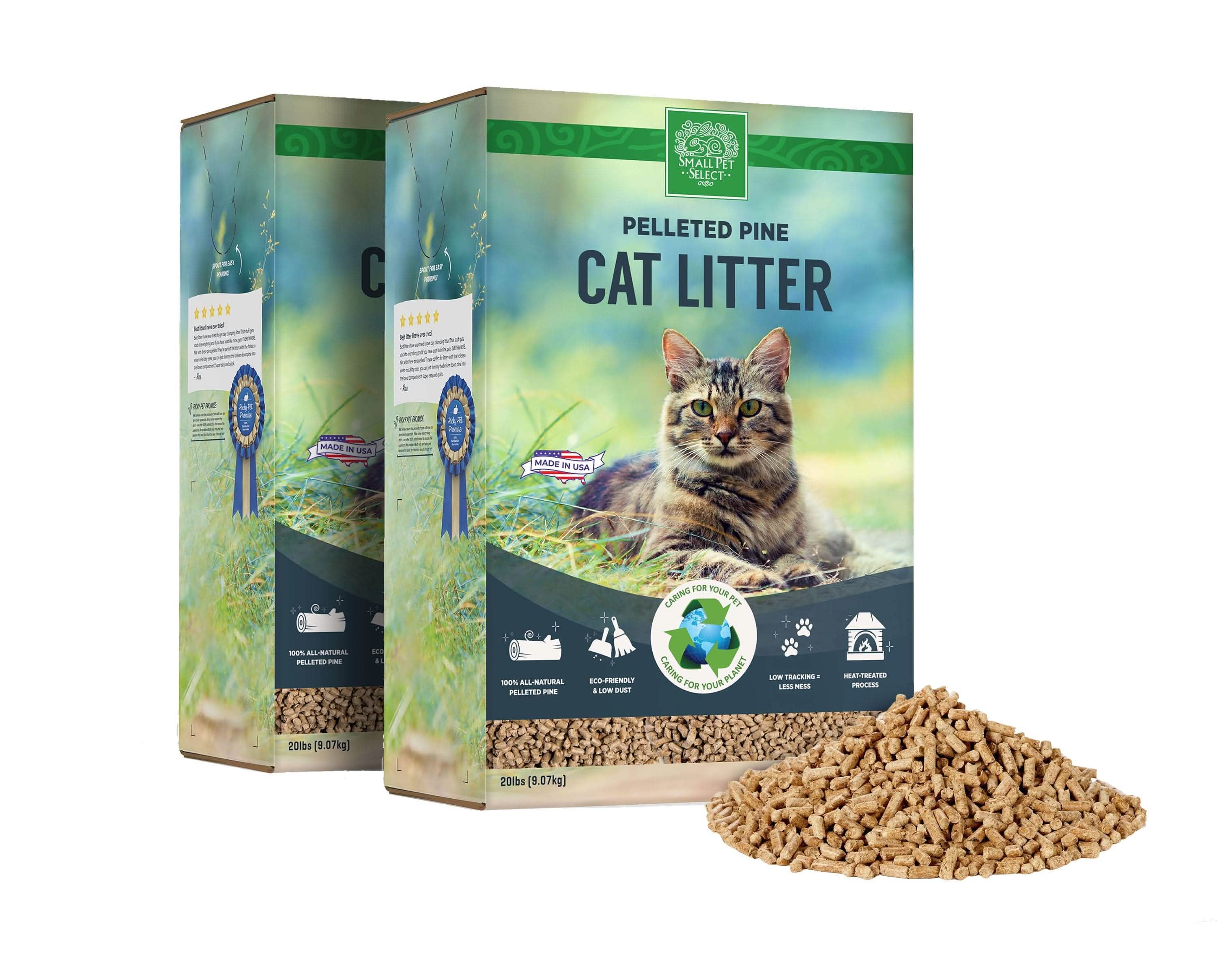 Natural Pine Pellet Cat Litter, 40 lb