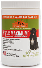 Maximum Strength Dog Hip and Joint Supplement, 270 grams 90 scoops = supply a 100 pound dog for 90 days
