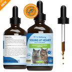 Cat Heart Supplement, Holistic Liquid Cardiovascular Support for Daily Feline Wellness: Bacon Flavor