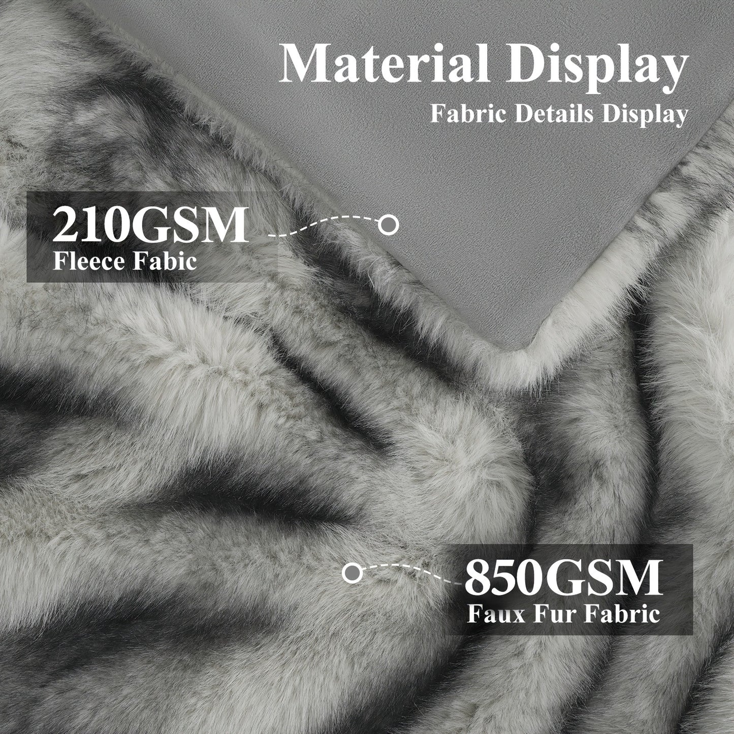 Faux Fur Throw Blanket 1060GSM Luxury - Super Soft Reversible Plush Mink Blanket for Bed Couch Sofa, Oversized Heavy Weight Cozy Blanket, Leopard Animal Print & Solid Colors, Throw & Twin Size