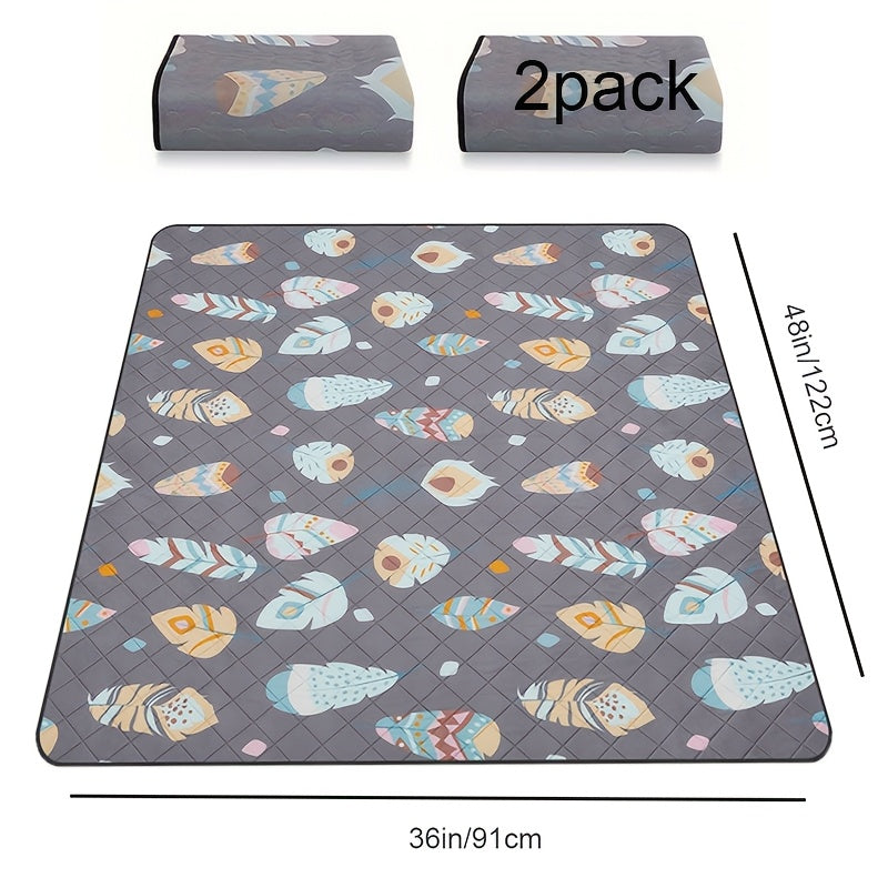 1/2/4pack LOOBANI Washable Pee Pads for Dogs, Ultra-Absorbent and Leak-Proof Whelping Pads, Non-Slip Reusable Puppy Pads, Puppy Training Pads for Playpen, Crate, Housebreak (Gray)