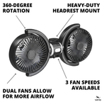 USB-A Backseat Dog Cooling Fan product image 11