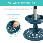 Solar Bird Bath with Planter product image 10