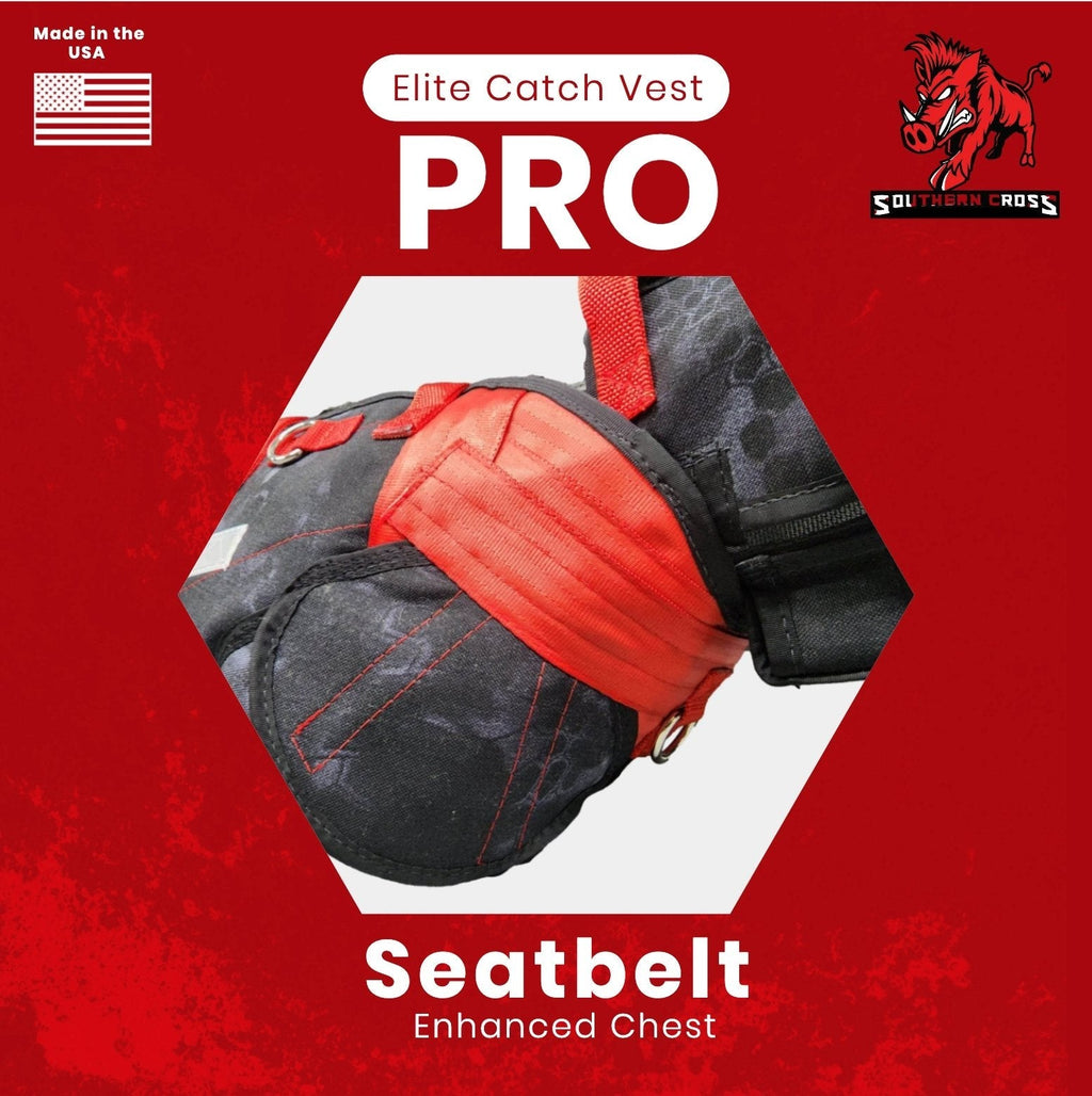 Elite Catch Vest PRO- Attached Collar Extreme Protection - Southern Cross Cut Gear
