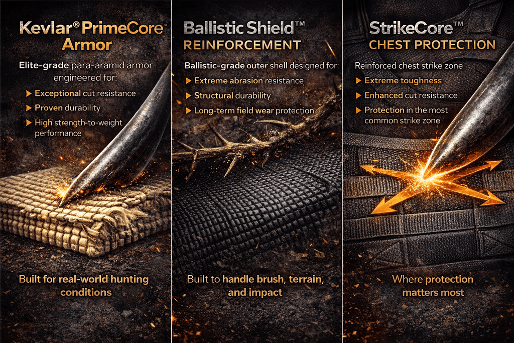 Elite Catch Vest PRO - Attached Collar Extreme Protection - Southern Cross Cut Gear