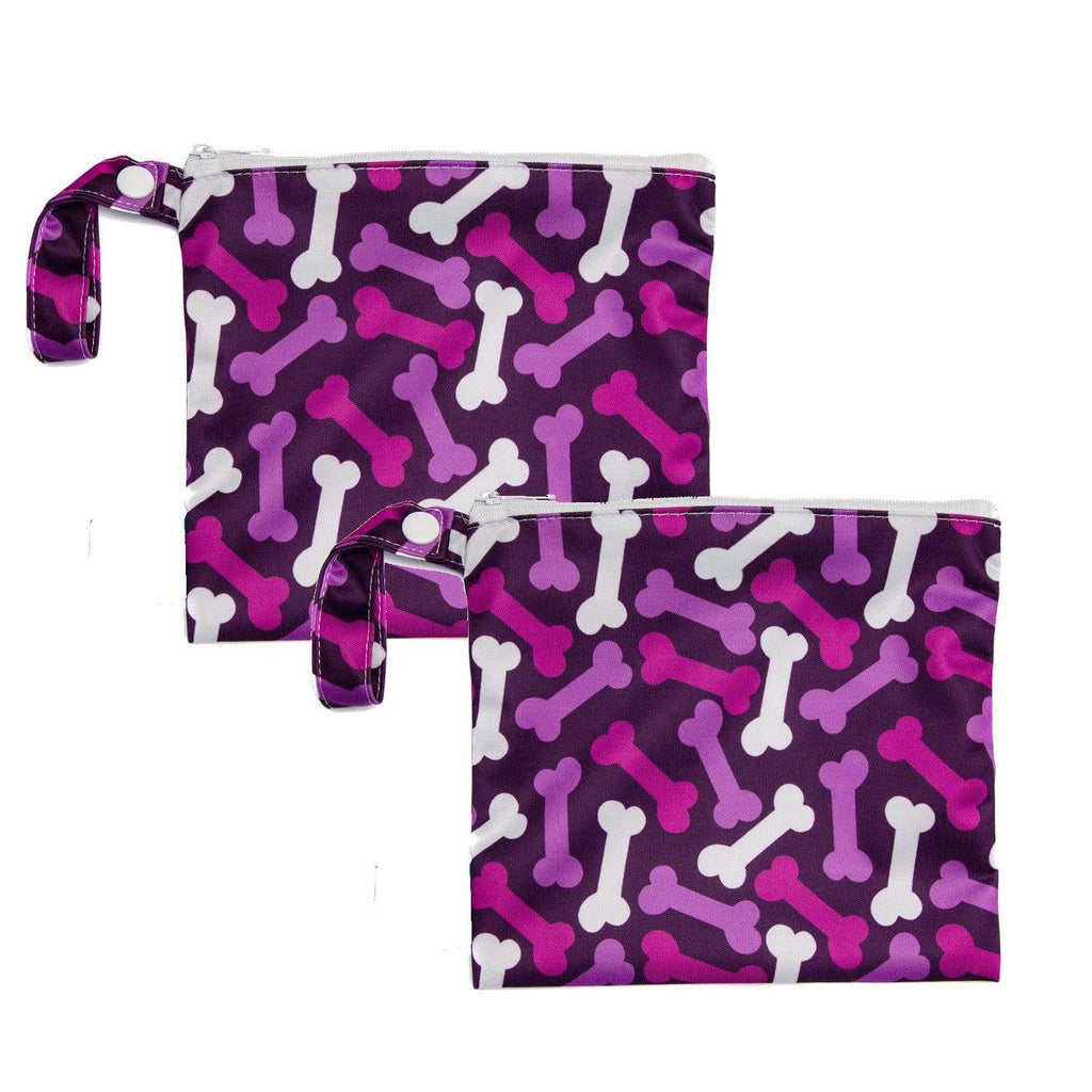 Dog Waste Bag Carrying Pouch Pink-Purple Standard