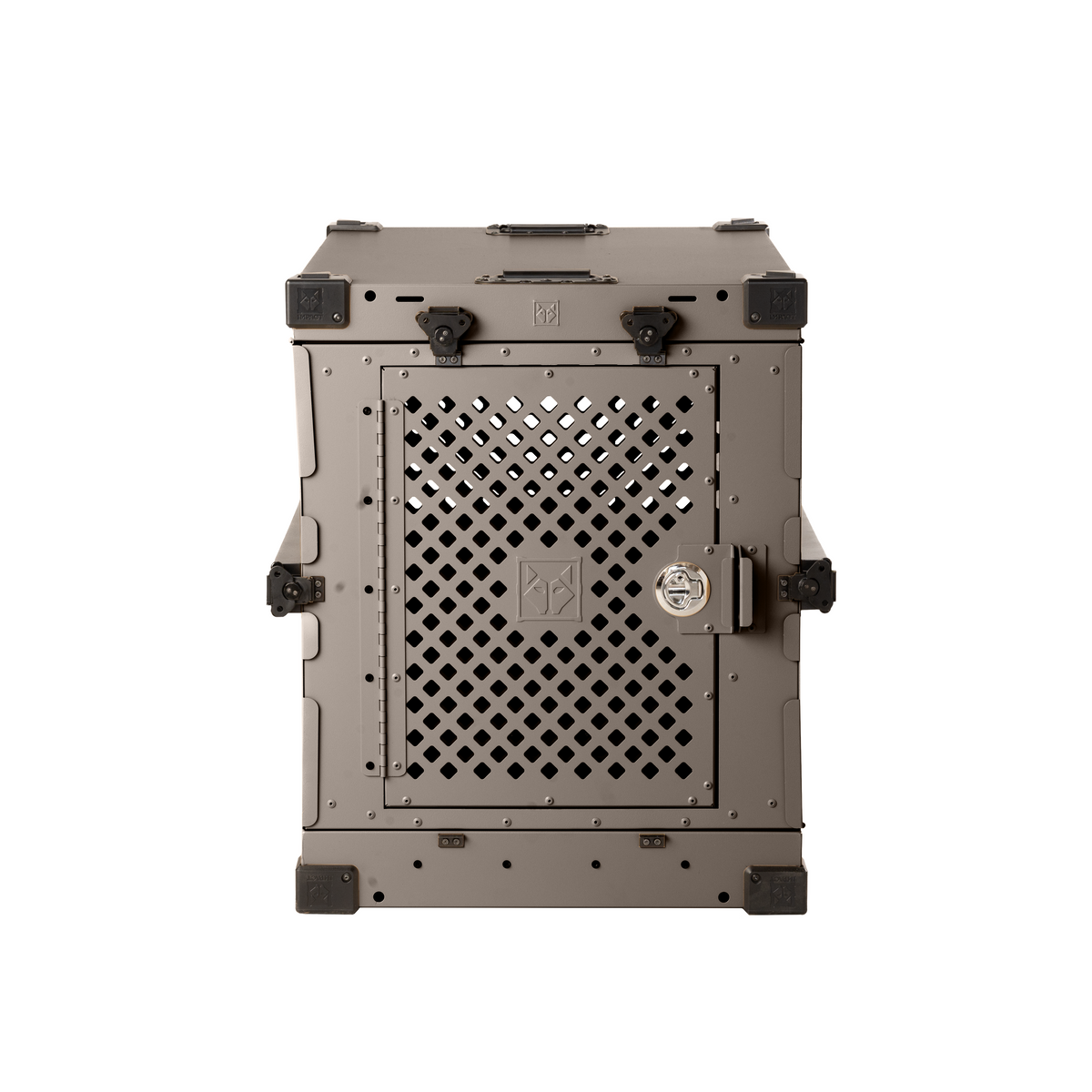 Collapsible Hard-Sided Dog Crate, 24" / Gray