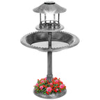 Solar Lighted Pedestal Bird Bath product image 8