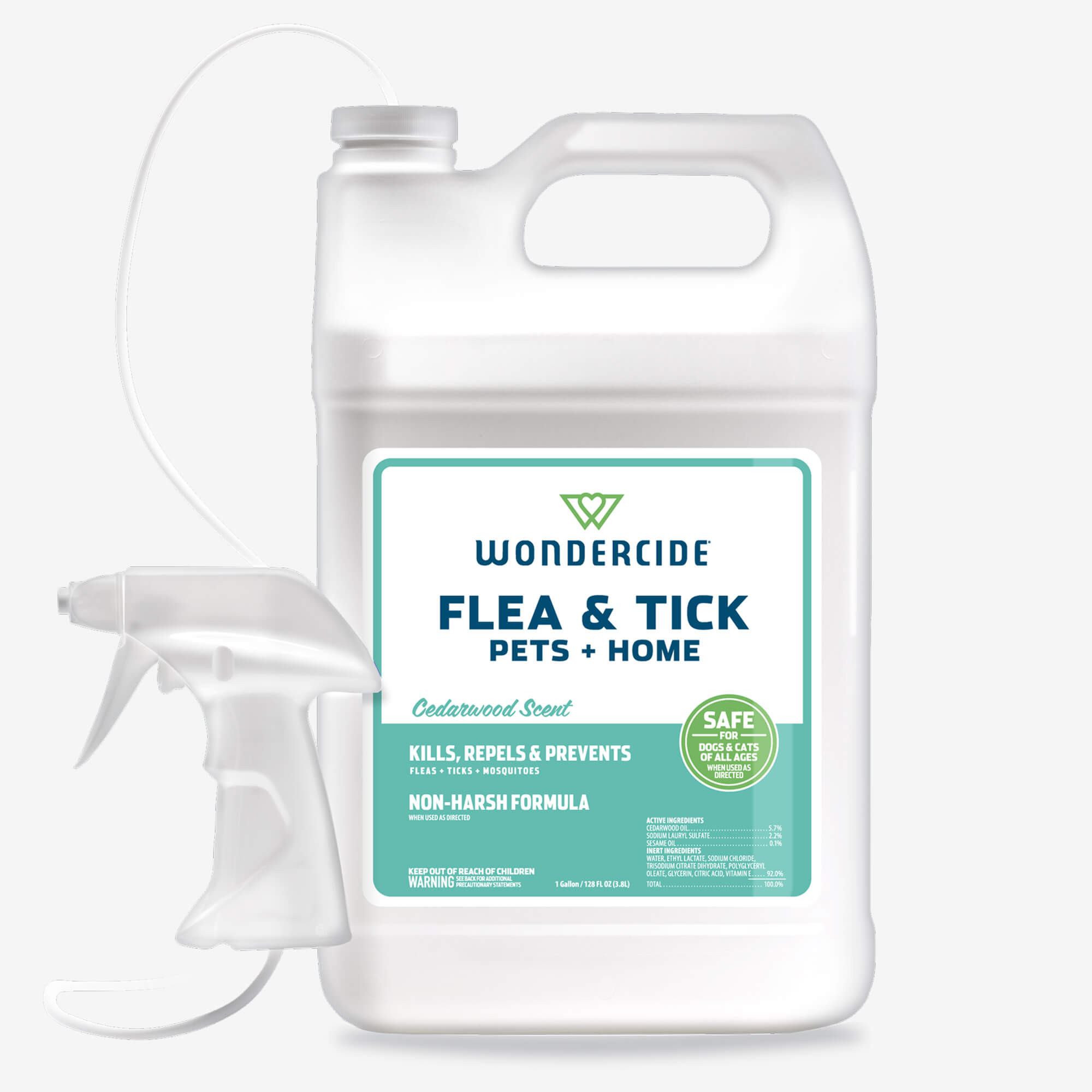 Wondercide Flea & Tick for Pets + Home Cedarwood 128oz Gallon