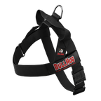 Black BullHug Dog Harness – Non-Choking, Adjustable