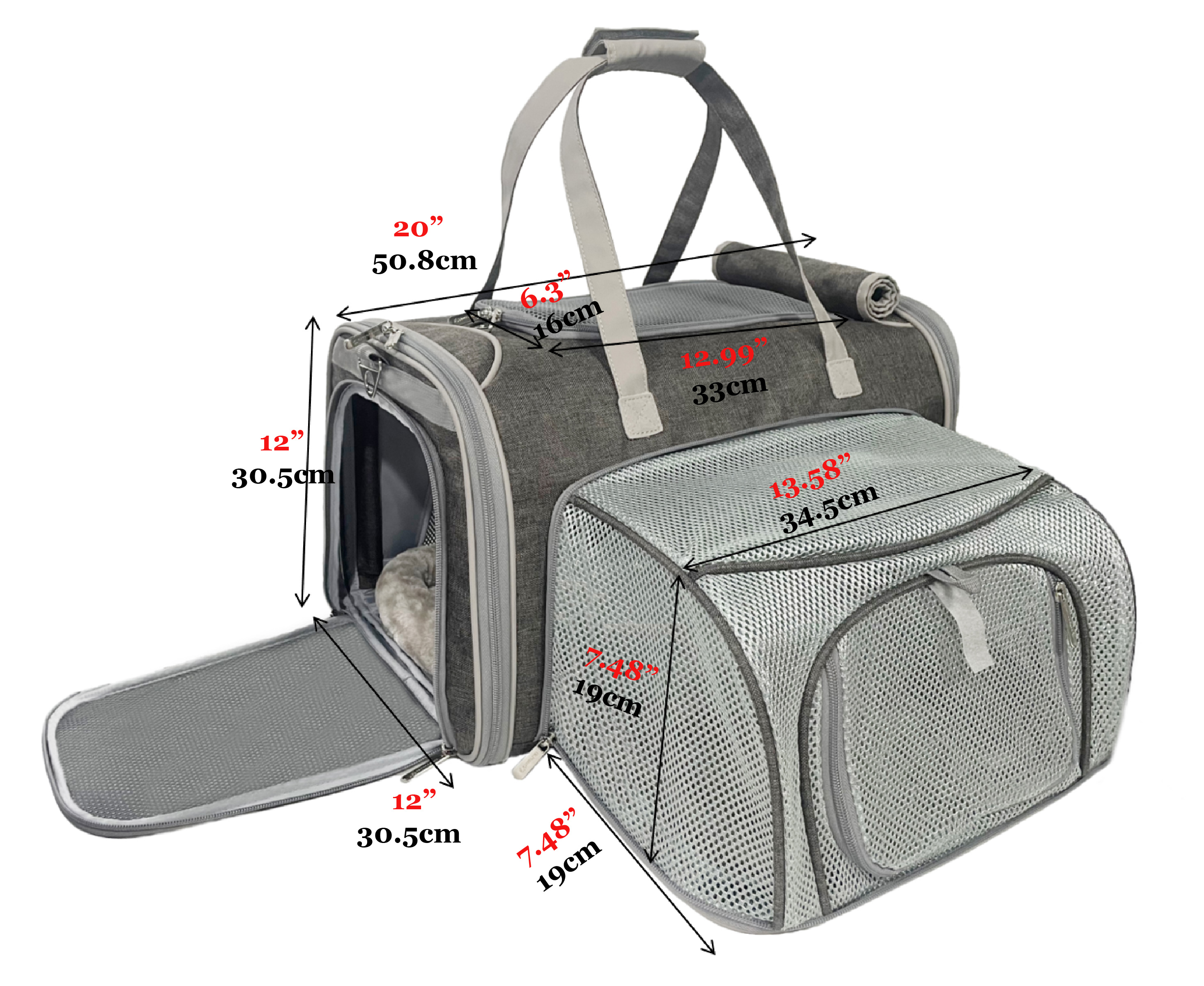 Mr. Peanut's Gold Series Big Apple XL Expandable Pet Carrier V3.0 product image 3