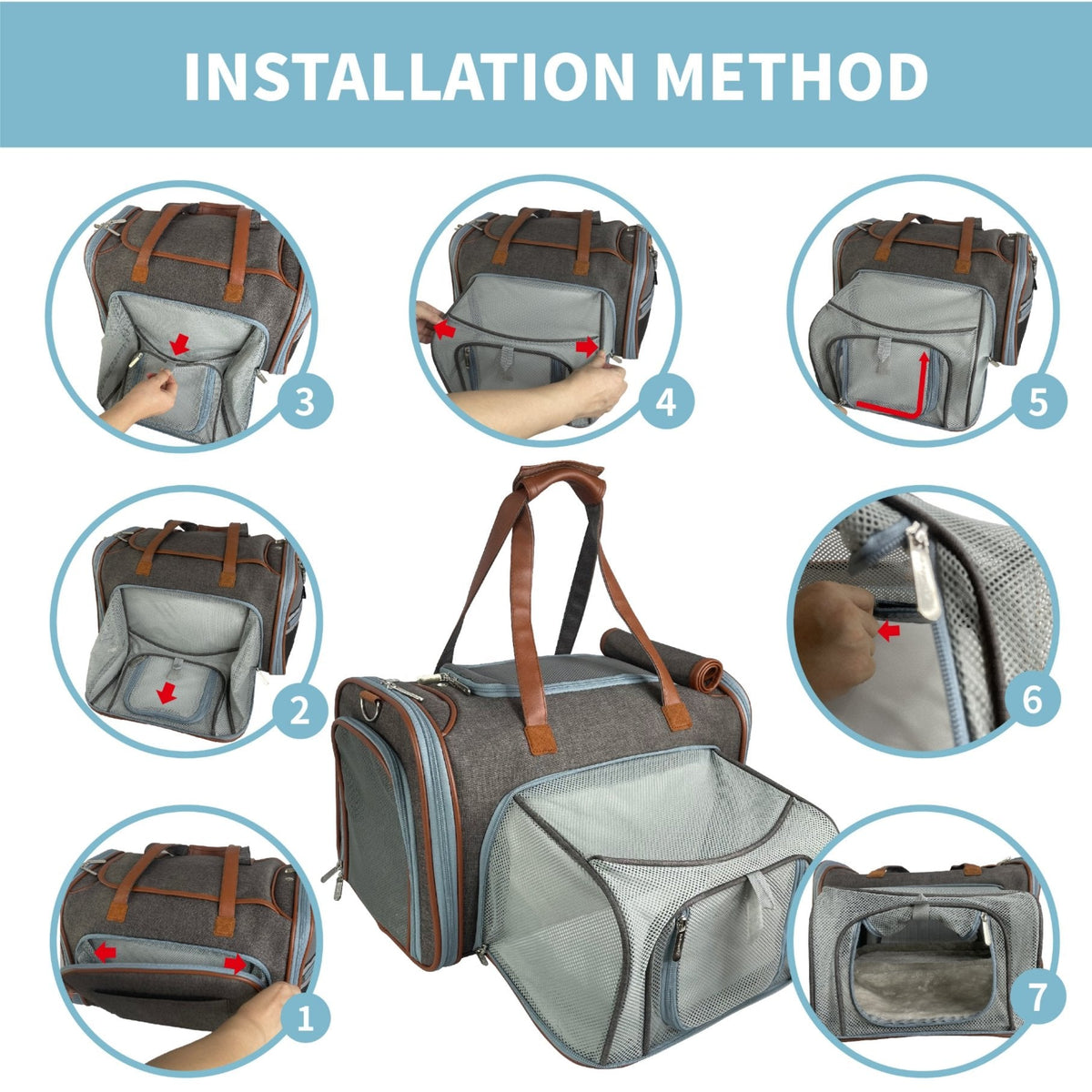 Mr. Peanut's Gold Series Big Apple XL Expandable Pet Carrier V3.0 product image 10