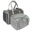 Mr. Peanut's Gold Series Big Apple XL Expandable Pet Carrier V3.0 Charcoal Ash