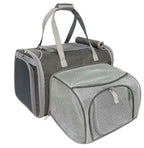 Mr. Peanut's Gold Series Big Apple XL Expandable Pet Carrier V3.0 Charcoal Ash