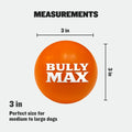 Heavy-Duty Rubber Dog Ball, Orange