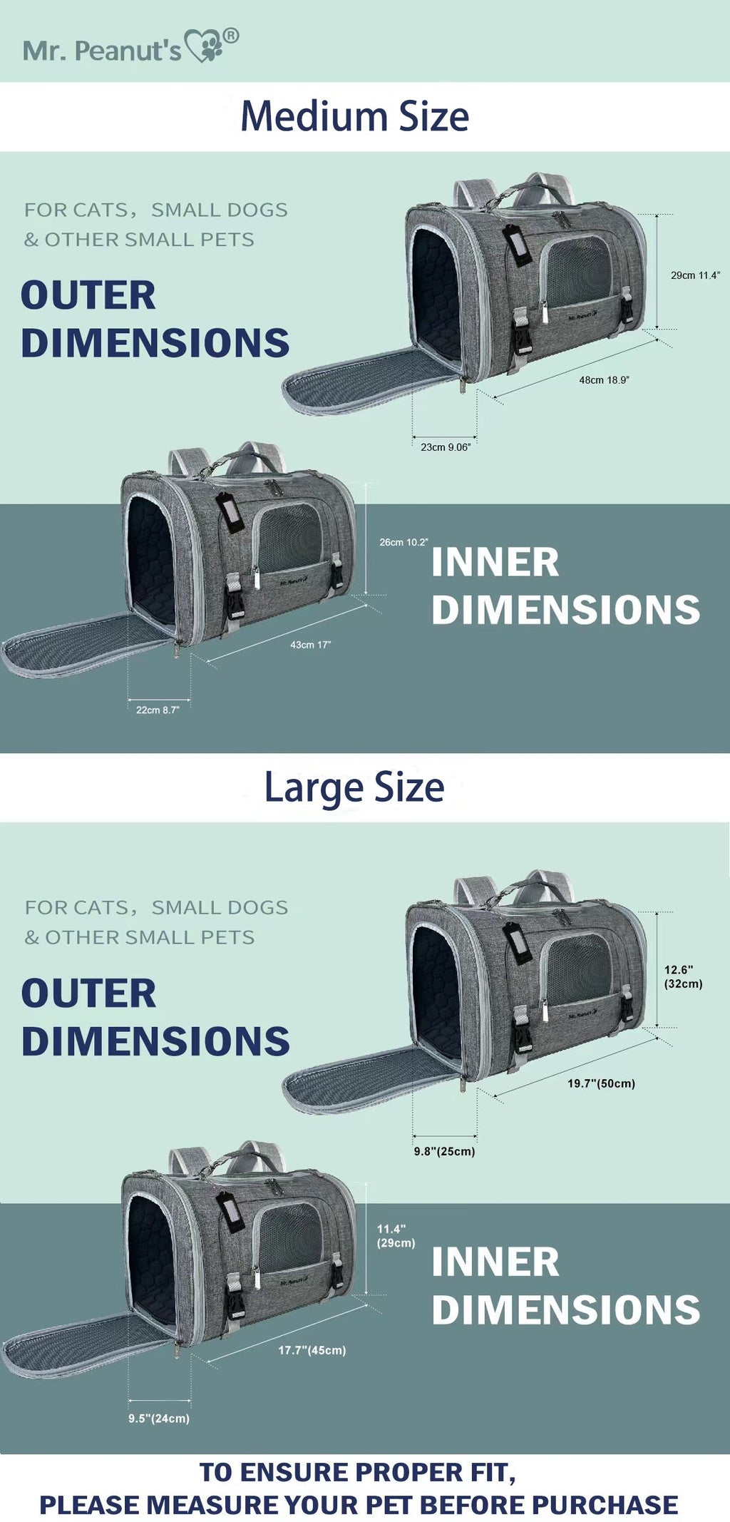 Horizontal Backpack Pet Carrier product image 3