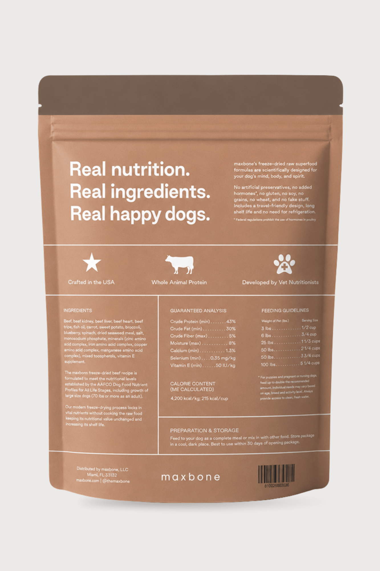 Freeze-dried Raw Beef Recipe - maxbone