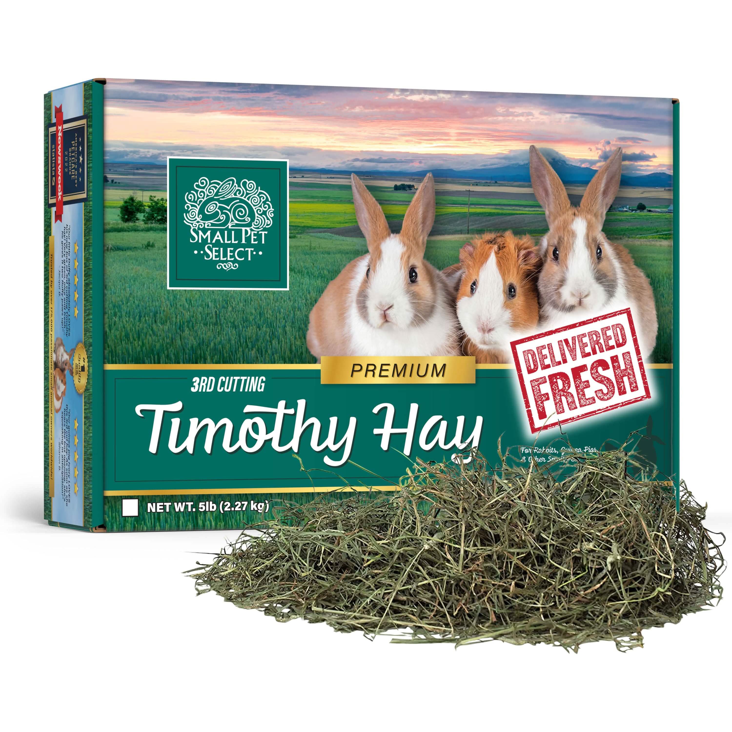 Third-Cutting Timothy Hay for Small Animals, 2lb