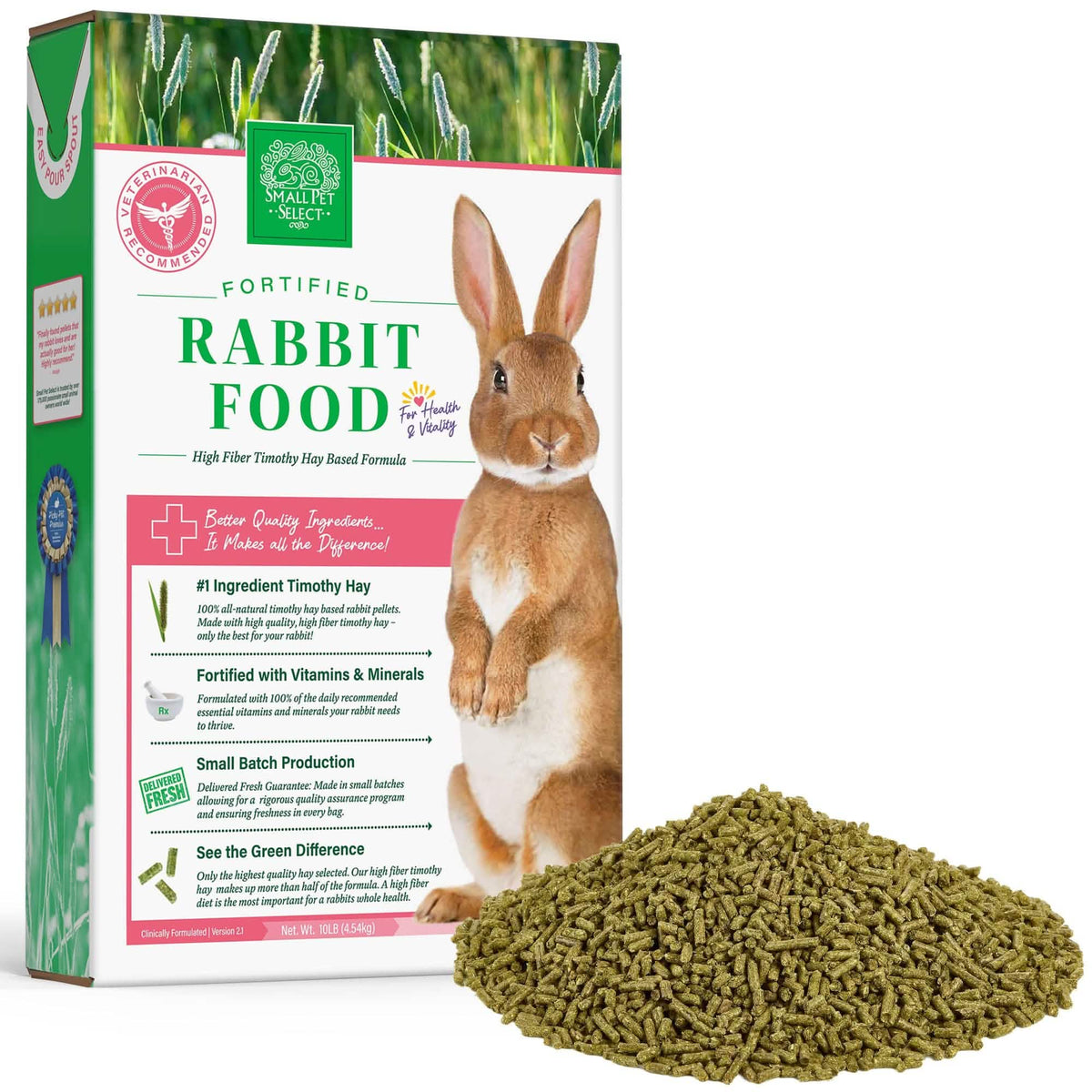 Timothy Hay Rabbit Food Pellets, 10lb