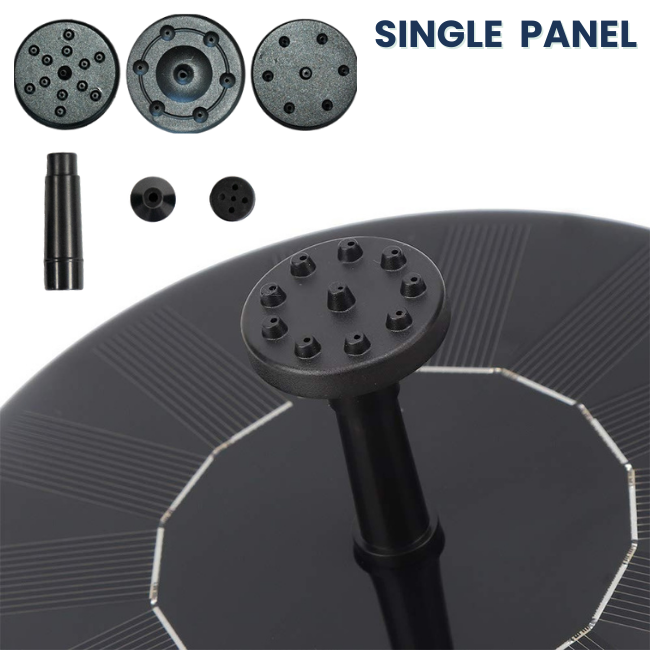 One-Piece Solar Bird Bath Fountain Kit product image 1