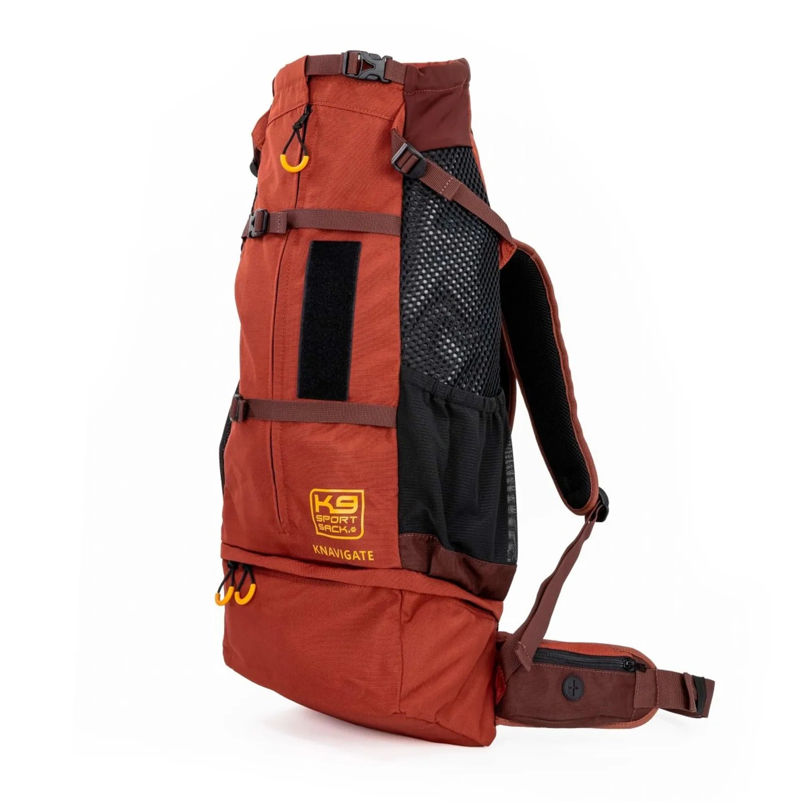 Knavigate | Advanced Dog Carrier with Internal Frame & Hip Belt Medium (17"-19" from collar to tail) / Dune Red variant