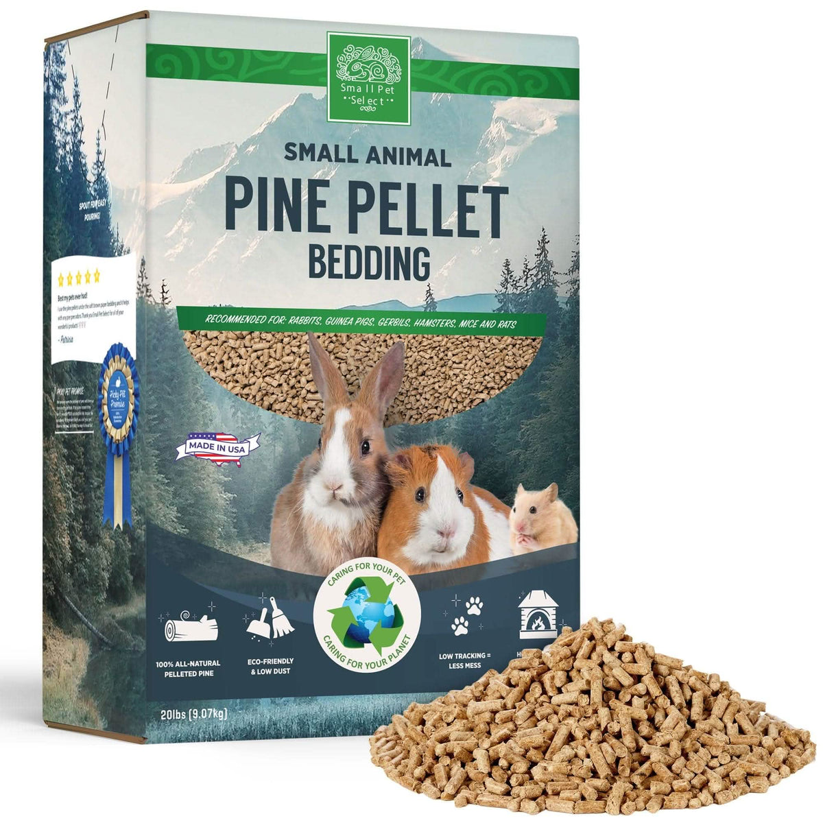 Pine Pellet Litter and Small Pet Bedding 20 lb