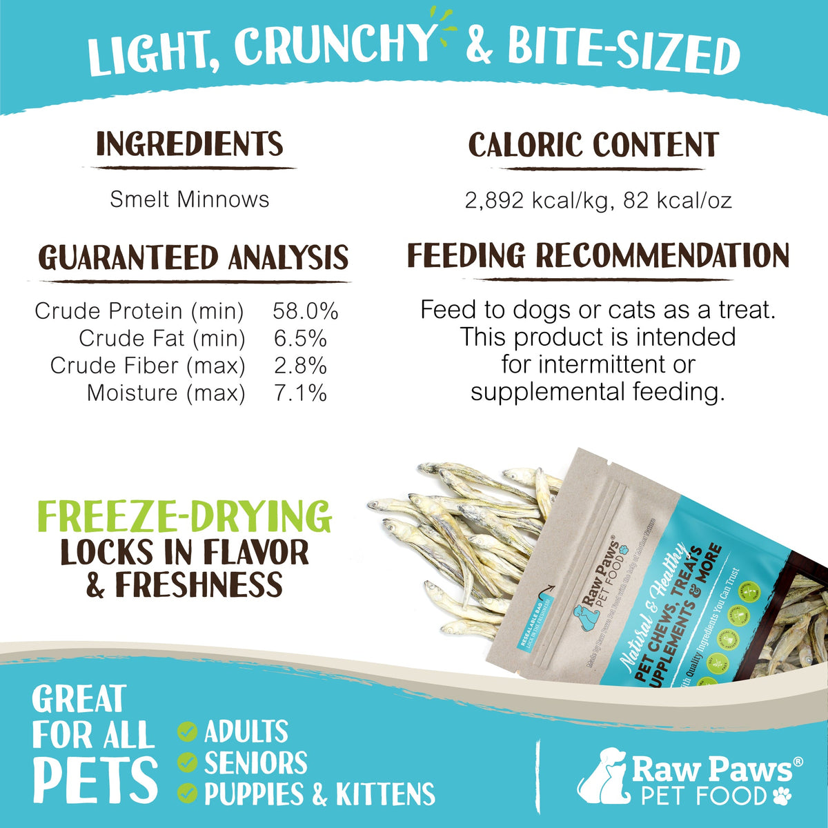 Freeze-Dried Minnow Treats product image 4