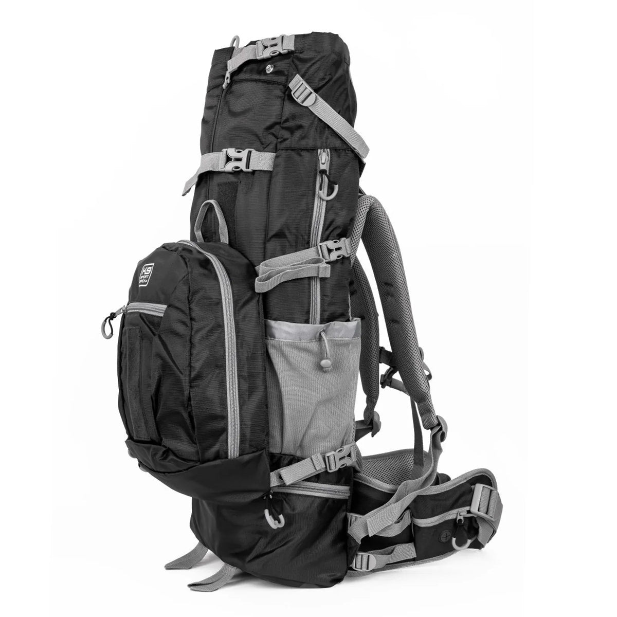 Kolossus | Big Dog Carrier & Backpacking Pack X-Large (23"-25" from collar to tail) / Black variant