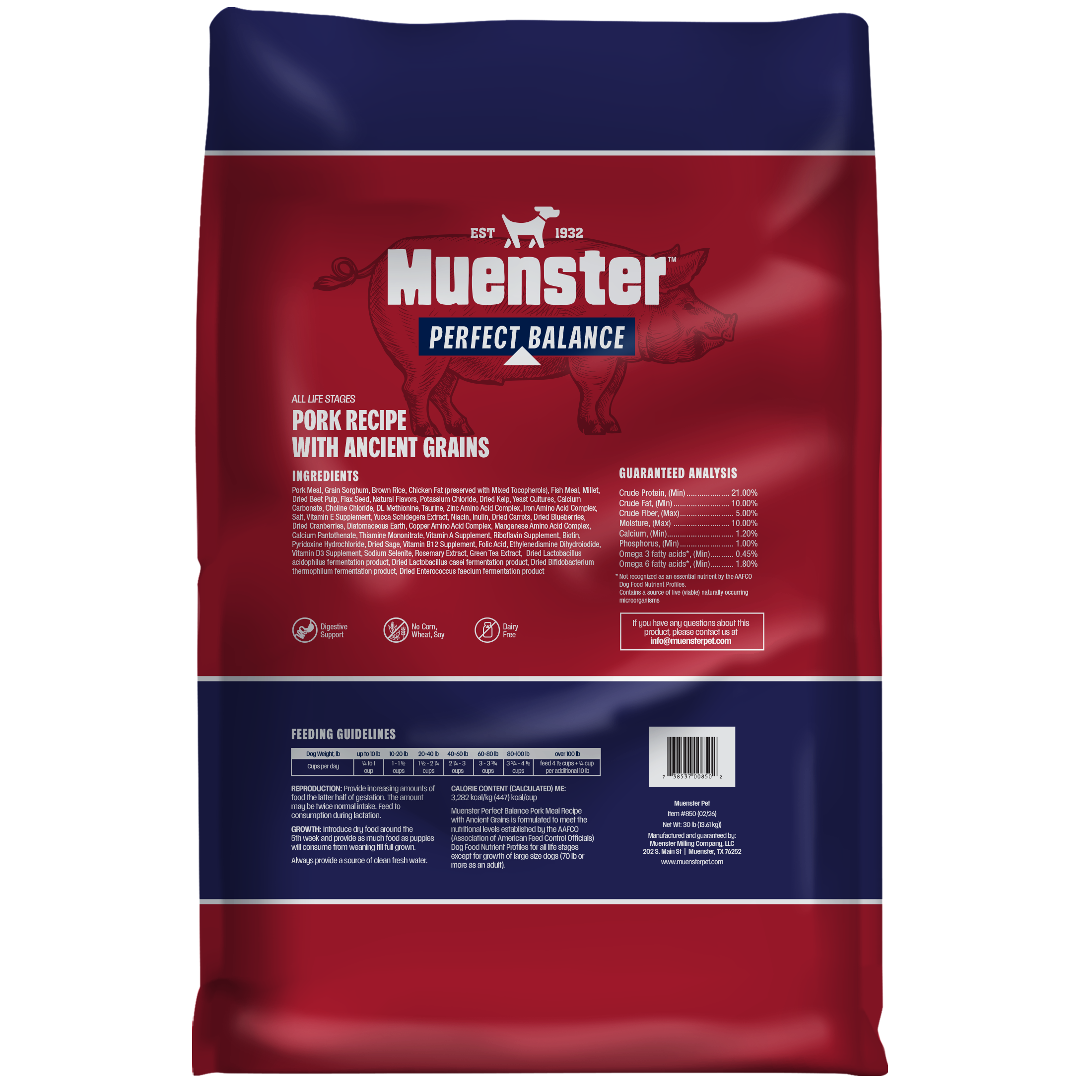 Pork Meal and Ancient Grains Dry Dog Food product image 3