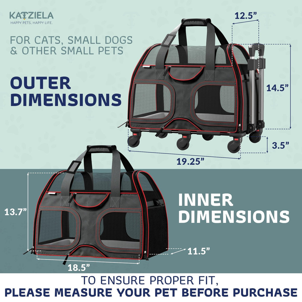 Wheeled Pet Carrier product image 3