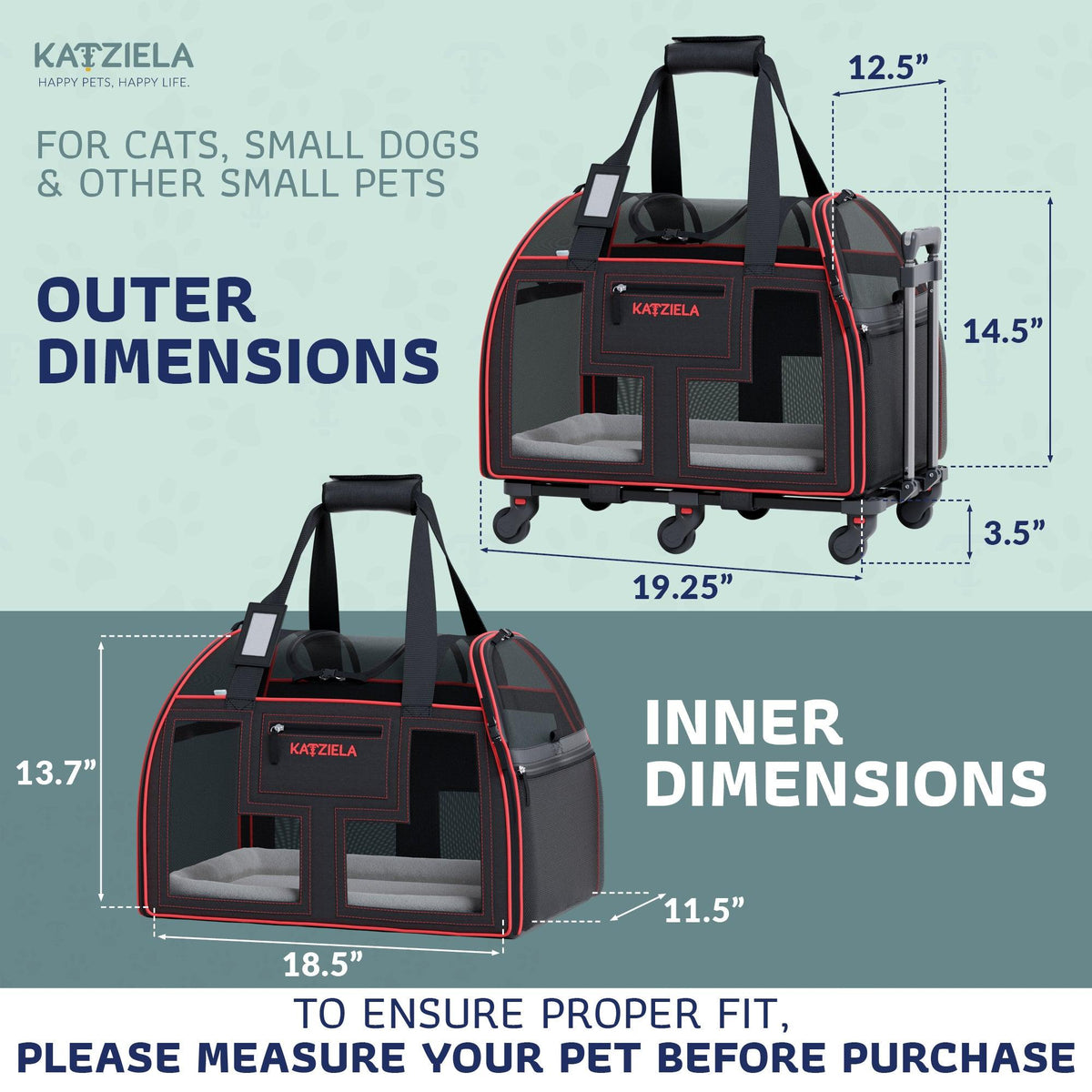 Wheeled Pet Carrier product image 3