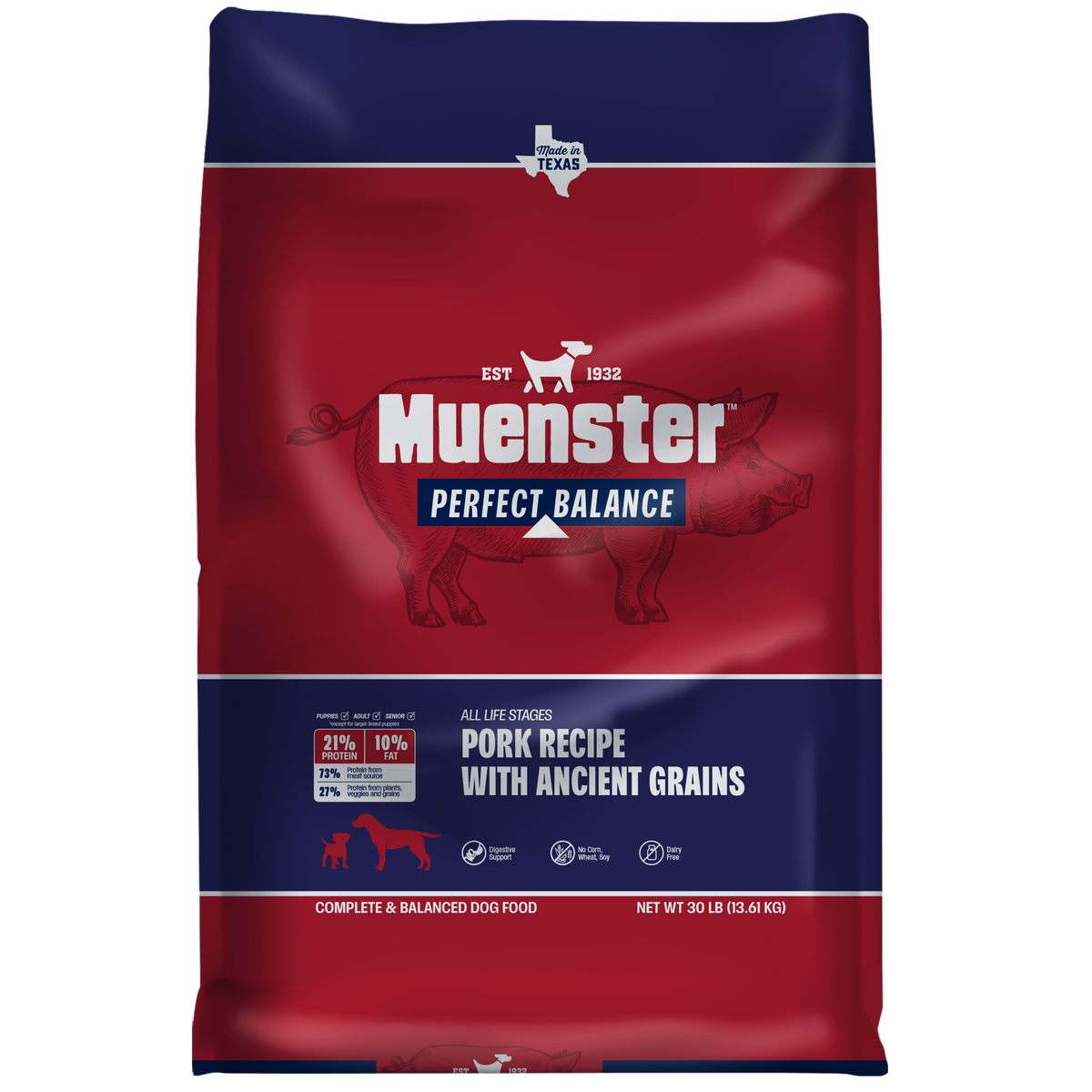 Pork Meal and Ancient Grains Dry Dog Food product image 1