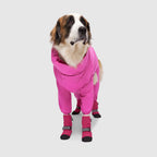 Soft Shield Boots in Pink Reflective, Canada Pooch Dog Boots|| color::pink-reflective|| size::5|| name:: Lucie the St. Bernard|| weight::110