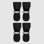 Soft Protective Dog Boots, Black Reflective / 1