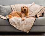 Waterproof Faux Fur Dog Throw Blanket, Original (60"L x 50"W)