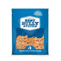 A blue bag labeled "Best Bully Sticks" contains Duck Feet Dog Treats (25 Pack), a protein-rich rawhide alternative and dental dog treat from the #1 online bully stick brand.