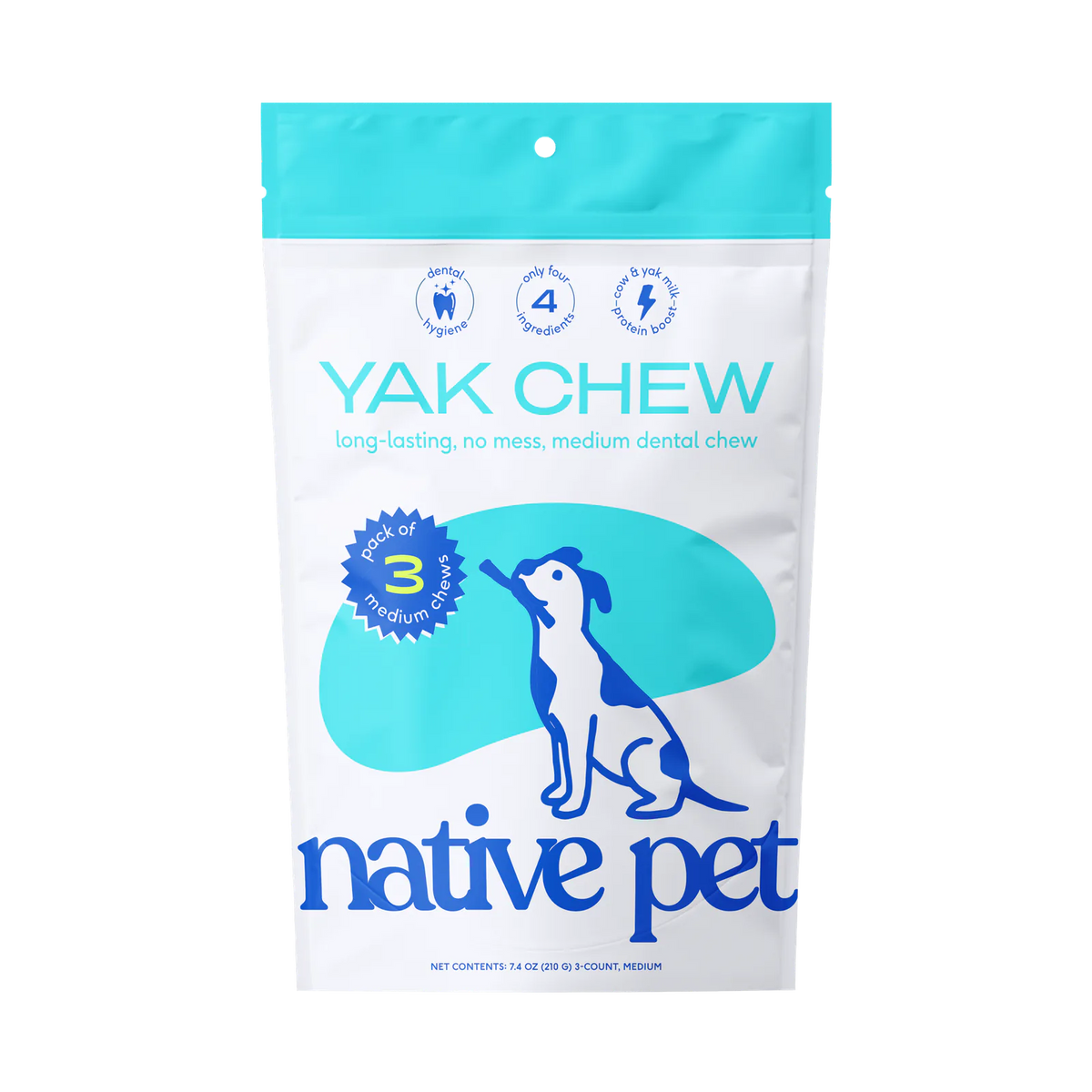 Native Pet Yak Chews for Dogs - Product Render [hide]