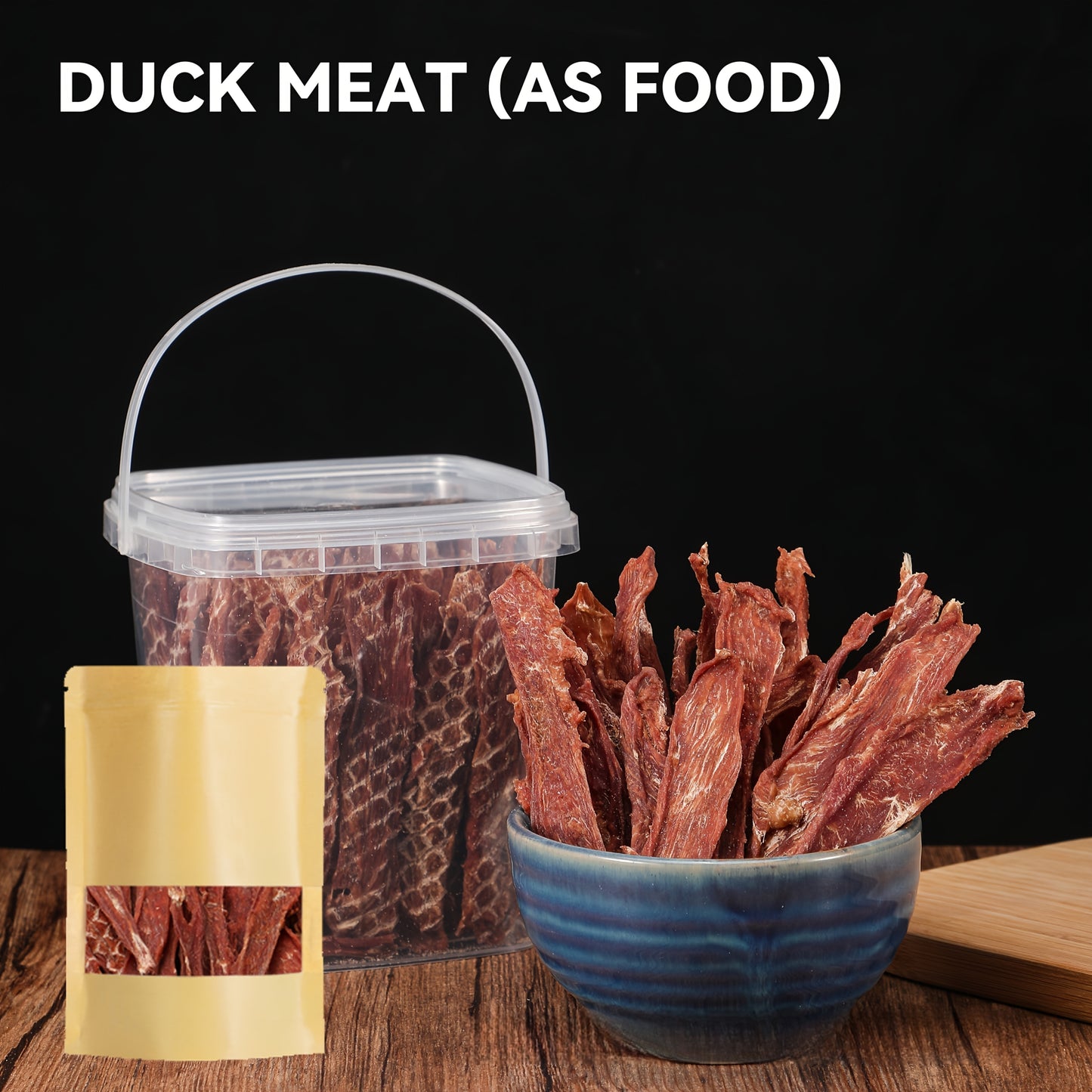 Duck Jerky Dog Treats Bundle High Protein Chews Grain Rawhide Free Daily Snacks for Small Medium Large Breeds Duck Lovers Dried Meat Bites Duo
