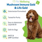 Dog immune support supplement kit for antioxidant balance and everyday holistic wellness, two liquid formulas