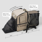 Pet Travel Backpack Tent for Cats and Small Dogs, Expandable 360° Ventilated Carrier for Car Trips, Camping and Home