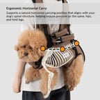 Dog Carrier Backpack for Cool, Comfortable Walks, Travel and Hiking with Four-Leg-Out Airflow