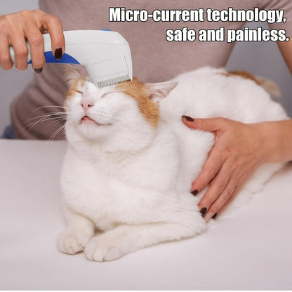 Pet Brush 2-in-1 Deshedding & Grooming Comb for Dogs & Cats – Gentle Hair Removal with Durable Stainless Steel Teeth, Comfortable Non-Slip Handle, Reduces Shedding for All Coat Types