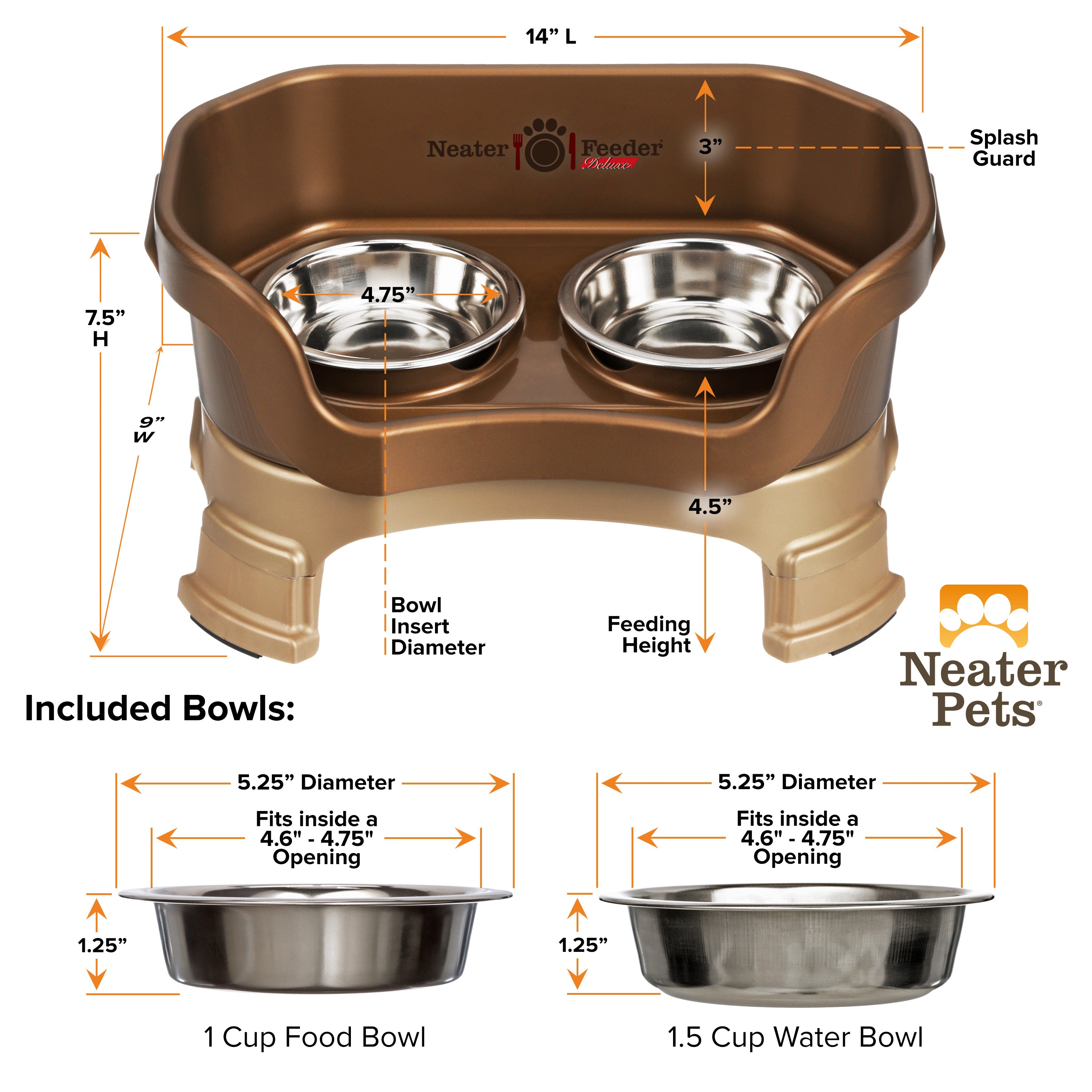 Elevated Spill-Containment Pet Feeder product image 169