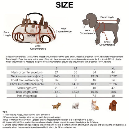 Small Dog Cat Sling Carrier Bag | Breathable Mesh Single Shoulder Pet Carrying Bag, Hands-Free Adjustable Strap, Cute Backpack-Style Tote for Small to Medium Pets, Outdoor Travel & Daily Use, S/M/L