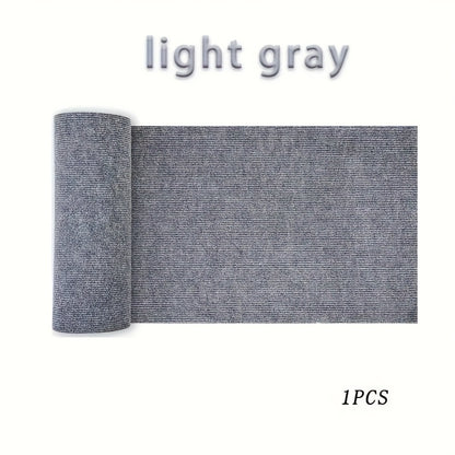 Cat Scratch Mat 55"x15" Trimmable Self-Adhesive Cat Scratching Pad for Furniture Sofa Couch Wall Door Corner Protection, Cat Scratcher Carpet with Adhesive Backing, Beige & Grey