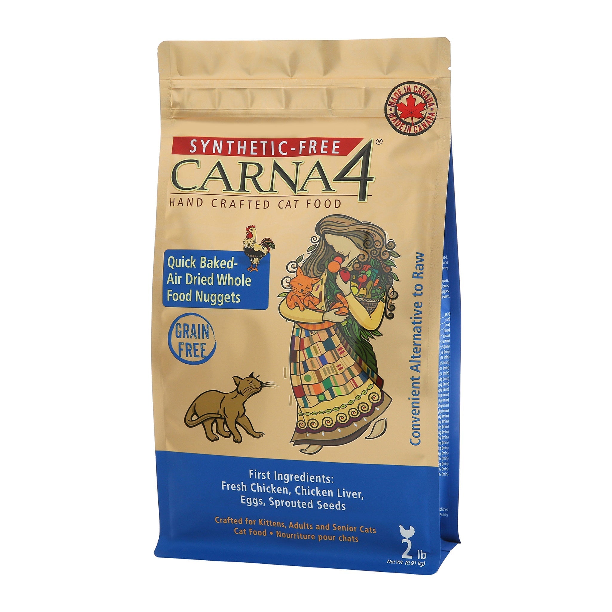 Carna4 Synthetic Free Chicken Dry Cat Food