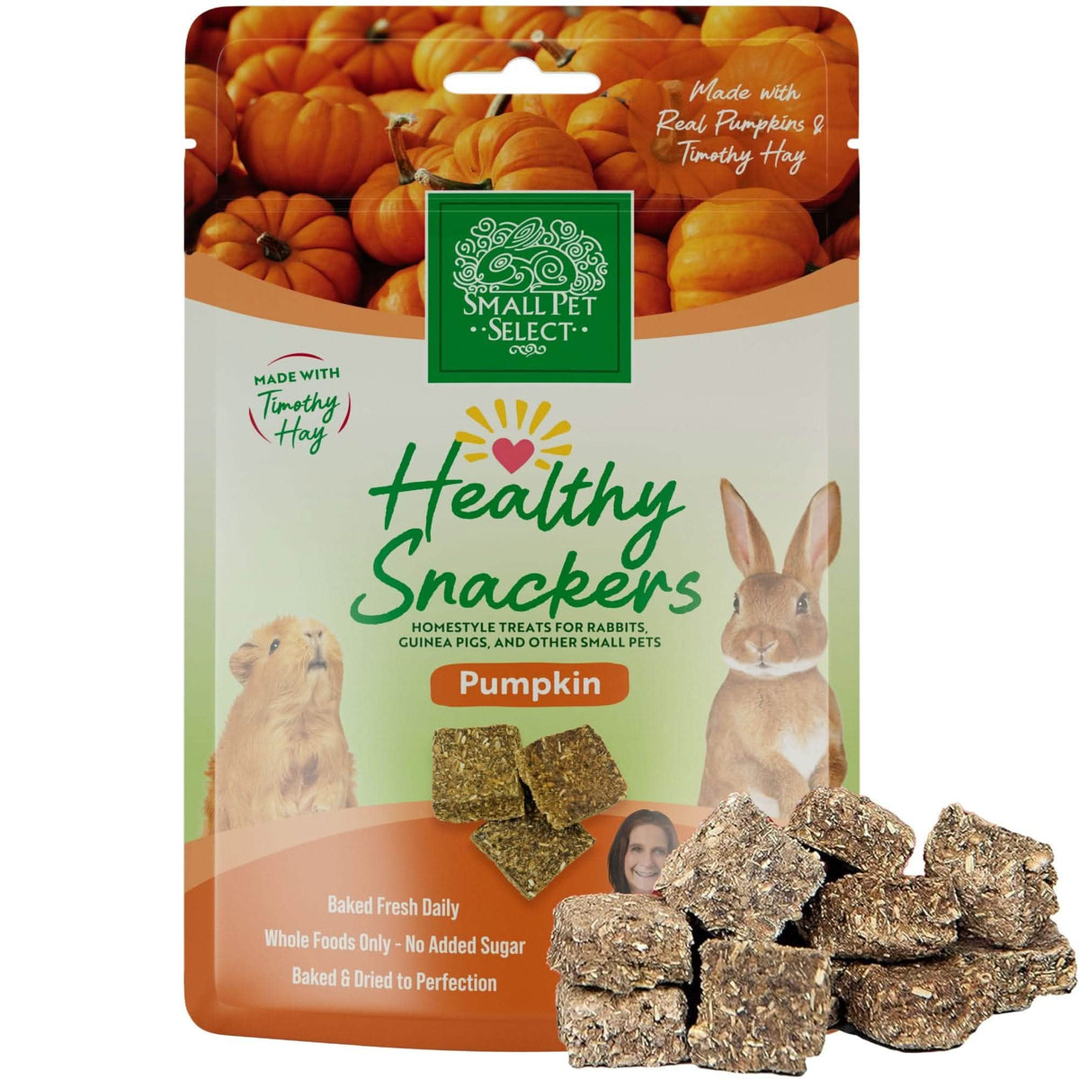Small Animal Fruit and Hay Treats, Pumpkin 2oz