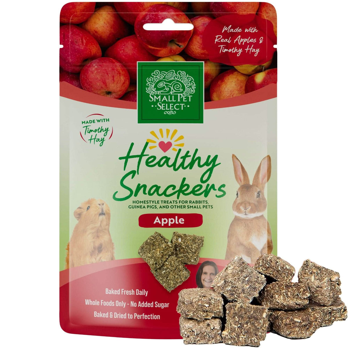 Small Animal Fruit and Hay Treats, Apple 2oz
