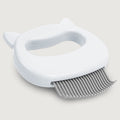 Cat Deshedding Massage Comb, White
